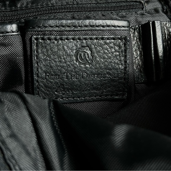 NWOT Osgoode Marley Teardrop Multi Zip Black Leather Backpack Travel Designer - Picture 13 of 16